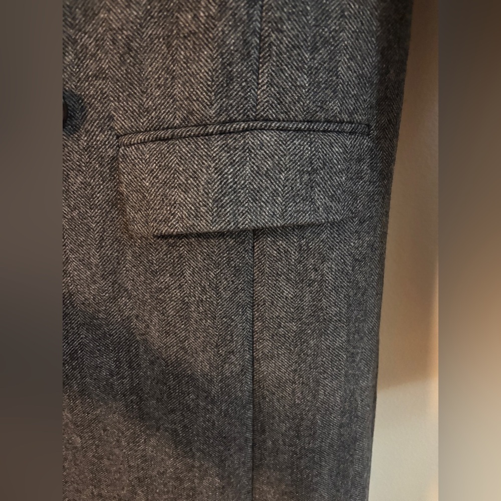 NWT Aritzia Babaton The Constant Coat -- Herringbone Black/White 2XS - Picture 7 of 10